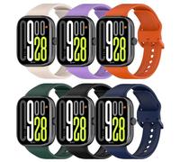 Z.DuDuZAZA Straps Compatible with Redmi Watch 5 Bands - 6 Pack Soft Silicone Watch Bracelets for Women & Men, Sport Replacement Wristbands Compatible for Redmi Watch5 Watch4 8 Pro/9 Pro (Pack A)