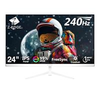 Z-Edge 24 Inch 240Hz Gaming Monitor 1ms MPRT Full HD IPS Panel, 350cd/m² Brightness, 99% sRGB, Ultra-Thin Bezel, HDR10, FreeSync, HDMI & DisplayPort, VESA Mountable, White