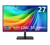 Z-Edge 27 Inch 4K Monitor 120Hz UHD IPS Panel 3840x2160 HDMI2.1 DP1.4 Black