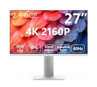 Z-Edge 27 Inch 4K Monitor UHD 3840x2160 IPS 60Hz Height Adjustable White