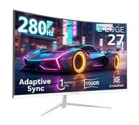 Z-Edge 27 Inch Curved Gaming Monitor 280Hz 1ms VA Panel 1080P HDMI DP White