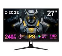 Z-Edge 27 Inch Gaming Monitor 240Hz 1ms Full HD IPS Panel LED Monitor, 400cd/m² Brightness, Ultra-Thin Bezel, FreeSync, HDMI & DisplayPort, VESA Mountable, Black