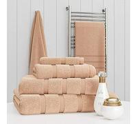 Z Fashion Luxury Towel Set 100% Cotton 2 Piece Towel Set Hand Towel Bath Towel Bale 500 GSM Bathroom towels 2 Piece Sets. (Beige)