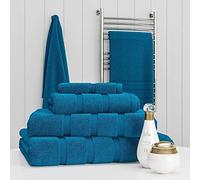 Z Fashion Luxury Towel Set 100 Percent Cotton 4 Piece Towel Set Hand Towel Bath Towel Bale 500 GSM Bathroom towels 4 Piece Sets. (Teal)