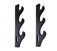 Z-fiber Katana Sword Wall Mount - 1 Pair Adjustable Hooks for Samurai Sword and Demon Slayer Weapon - 3 Levels