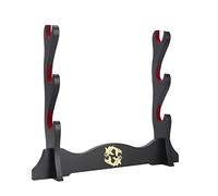 Z-fiber Sword Holder Japanese Velvet Padded Katana Stand Samurai Display Rack Support All Tanto Sword yin and yang,3 Tier