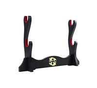 Z-fiber Sword Holder Japanese Velvet Padded Katana Stand Samurai Display Rack Support All Tanto Sword yin and yang,2 Tier
