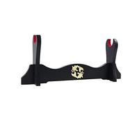 Z-fiber Sword Holder Japanese Velvet Padded Katana Stand Samurai Display Rack Support All Tanto Sword yin and yang,1 Tier