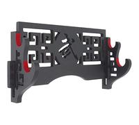 Z-fiber Sword Wall Mount Sword Holder Display Stand Padded Katana Wakizashi Genji and Samurai Swords,2 Tier