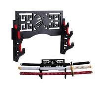 Z-fiber Sword Wall Mount Sword Holder Display Stand Padded Katana Wakizashi Genji and Samurai Swords,3 Tier