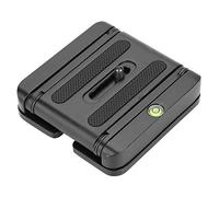 Z Flex Tilt Folding Quick Release Plate Stand Mount, Black Camera Tripod Mount, Multi Angle Adjustable Quick Release Plate with 1/4 & 3/8 Inch Screw, Lightweight CNC Aluminum for D