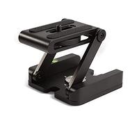 Z Flex Tilt Tripod Head, W-Shaped 360° Rotatable Aluminum Alloy Camera Bracket with Calibration Scales 1/4” Screw Thread Standard Quick Release Plate for DSLR Cameras Compatible with Canon Sony Nikon