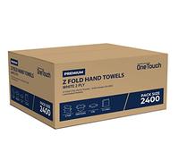 Z fold Paper Towels White Interfold Embossed Paper Hand Towel 2ply C Fold Multi Fold Tissue (2400 White)