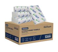Z fold Paper Towels White Interfold Embossed Paper Hand Towel 2ply C Fold Multi Fold Tissue (3200 White)