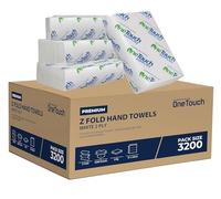 Z fold Paper Towels White Interfold Embossed Paper Hand Towel 2ply C Fold Multi Fold Tissue (3200 White)