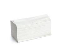 Z Fold Strong White Soft 2ply Embossed Hand Towel Narrow 20cm Wide x 24cm Long, 15 Sleeves Case 3000 (Fits Kimberley Clark Dispensers Also)