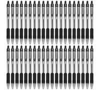 Zebra Z-Grip Retractable Ballpoint Pen - Economy Pack of 40 - Black