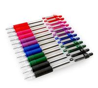 Z-Grip Retractable Ballpoint Pen - Pack of 12- Mixed Colours