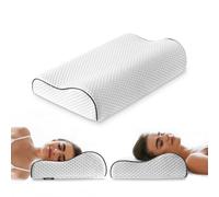 Z-hom Memory Foam Pillow, 30x 49 x 7/10 cm Height Adjustable, Orthopaedic Neck Support Pillow, Ergonomic Neck Pillow, Soft Supportive Washable, Suitable for Back and Side Sleepers