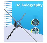 Z-LIANG 3d Hologram Fan Naked Eye 3D Holographic Advertising Machine 70cm Fan Outdoor Advertising Screen Stereo Imaging Led Projection Lamp Wall Hanging Suspension Christmas Holographic Projector