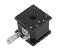 Z Linear Slide Stage | High Accuracy Manual Cross Roller Sliding Table | Micrometer Knob Type for Optical/Measuring Instruments/Microscopes (60X60mm)