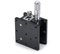 Z Linear Stage, Micrometer Manual Precision Linear Translation Stage Displacement Trimming Bearing Sliding Table Z Axis 60x60mm Platform Size