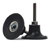 Z-LION 2-Pcs 2 Inch Disc Pad Holder Adapter with 1/4" Shank for Roloc-Type Sanding Discs Pads