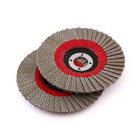 Z-LION 2 Pcs 4" Flap Sanding Disc Diamond Electroplated Grit 60 Sanding Sandpaper Wheel