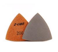 Z-Lion Diamond Electroplated Triangular Sanding Pad Grit 200 for Oscillating Tools