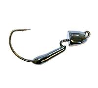 Z-MAN Finesse Bulletz Jighead, Freshwater, 1/6 oz, #1 Hook, Black, Package of 3 (FBH16-02PK3)