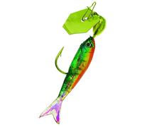 Z-Man Flashback Mini Chatterbait, Chartreuse/Fire Tiger, 1/8-Ounce