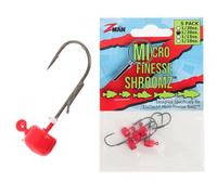 Z-Man MFH120-01PK5 Micro Finesse ShroomZ 1/20 Ounce Red 5 Pack Jig Heads