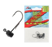 Z-Man Micro Finesse Shroomz - Black - 5 Pack Size 1/30 oz