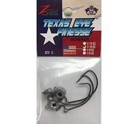 Z-Man TXF110-02PK3 Texas Eye Finesse Jigheads 1/10 oz Pearl 3