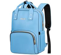 Z-MGKISS Women's Laptop Backpack, Casual Lightweight Daypack, Rucksack Bag 15.6 Inch, Stylish Women Work Backpack for Travel Business College Ladies Teacher Nurse, Light Blue