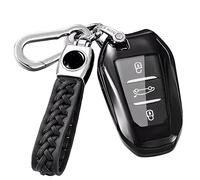 Z.MYUKI Avenger Electric Key Case with Key Fob for Jeep Avenger 2022-2024 2025 Accessories Original (Black)