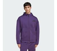 adidas Mens Z.N.E Full Zip Hoodie Aurora Plum M