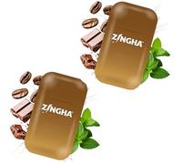 Z!NGHA Caffeinated Aromatherapy Nasal Inhaler Stick - Natural Energy Boost with Essential Oils + Caffeine - Focus, Refresh & Breathe Easy (Mocha Latte)