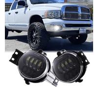 Z-OFFROAD DOT Approved LED Fog Light Assembly Compatible with Dodge Ram 1500 2002 2003 2004 2005 2006 2007 2008 Dodge Ram 2500/3500 2003-2009, 2pcs - Black