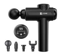 Z.ONE Deep Tissue Massage Gun, for Muscle Pain Relief, 30 Speeds, 4 Interchangeable Heads, Quiet Motor, USB-C Rechargeable, Portable Massager, for Back Legs Neck Shoulder and Whole Body Recovery