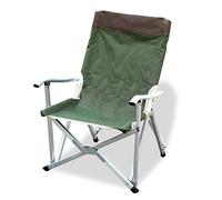 Z-one Portable Outdoor folding camping chair Heavy duty Compact Stable Armrest Carrying bag Folding Chair Beach fishing -Army Green M
