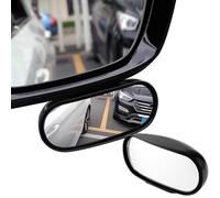 Z-oneMart 360° HD Blind Spot Car Mirror Rectangular, 2Pcs Universal Fit, Black, Exterior Left, HD Wide Angle, 360° Adjustment, Easy to Install, Multifunctional Use, Durable Design