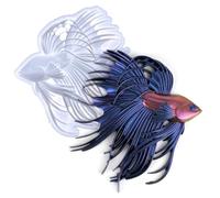 Z-oneMart 3D Betta Fish Silicone Molds,Large Animal Mold for Epoxy Resin,DIY Resin Casting for Wall Hanging Door Desktop,Home Office Art Decor, Valentine Anniversary Christmas Gifts, Holiday Gifts