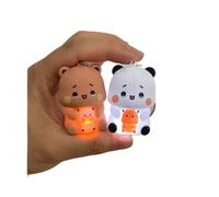 Z-oneMart Cute Keychains BuBu Dudu, 2PCS Mini Kawaii Cartoon Statue Figurine Key Chains for Women Girl Backpacks Car Keys