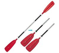 Z Pro Bravo 2 Piece Kayak Paddle 2.20M Red - Strong easy click push button joints - Aluminium shaft with handgrip sleeves