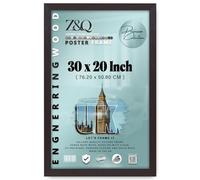Z&Q | Artistic MDF Picture Frame (76.20 x 50.80 CM) Elegant Wooden Look, Sturdy Certificate Holder 30x20 Inch Modern & Minimalist, 762 x 508 mm [ Mahogany ]