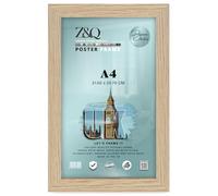 Z&Q | Artistic MDF Wall Frame A4 (21.00 x 29.70 CM) Sleek Wooden Finish, Professional Office Display 11X8 Inch Stylish Poster Holder, 210 x 297 mm [ Oak ]