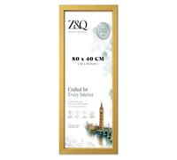 Z&Q Elegant Gallery Frame 80 x 40cm | Photo Picture Art Paintings Display Frame | Portrait & Horizontal Both-way Wall Mounting | 30x15mm Molding Lightweight (Gold)