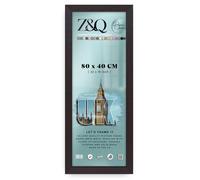 Z&Q Elegant Gallery Frame 80 x 40cm | Photo Picture Art Paintings Display Frame | Portrait & Horizontal Both-way Wall Mounting | 30x15mm Molding Lightweight (Mahogany)