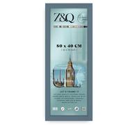 Z&Q Elegant Gallery Frame 80 x 40cm | Photo Picture Art Paintings Display Frame | Portrait & Horizontal Both-way Wall Mounting | 30x15mm Molding Lightweight (Dark Grey)